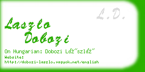 laszlo dobozi business card